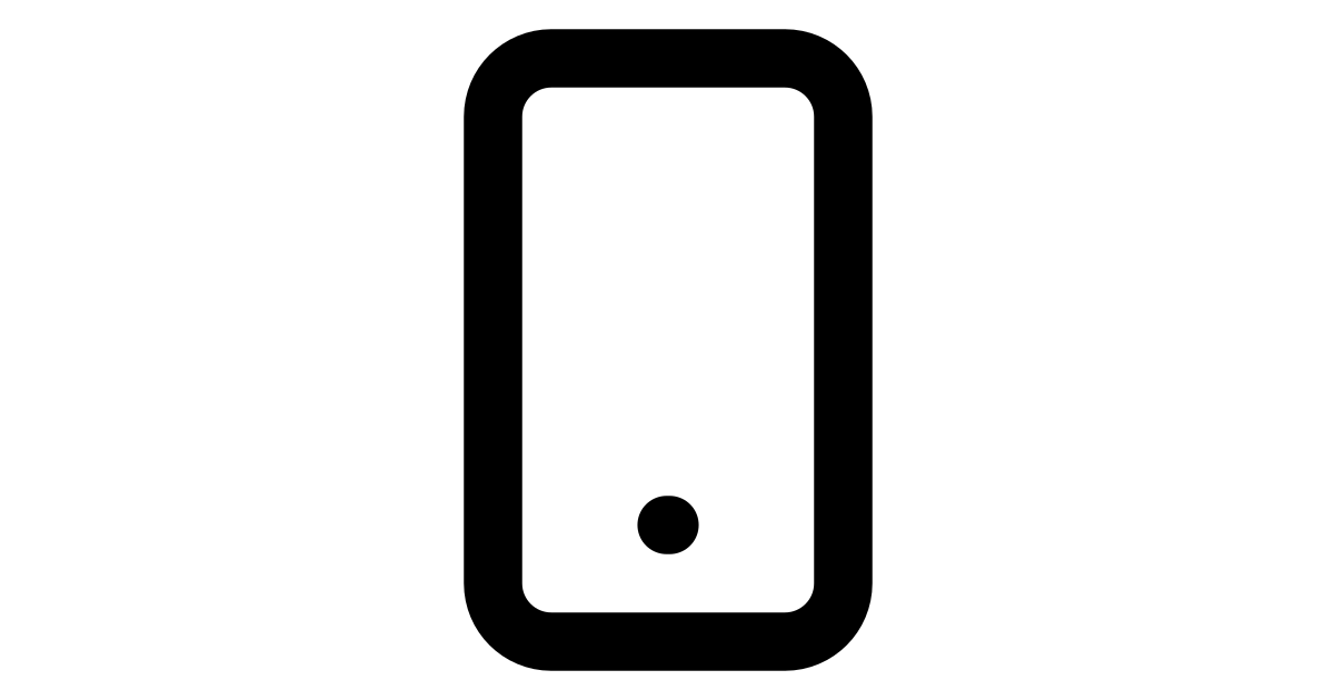 Mobile device free vector icon Iconbolt