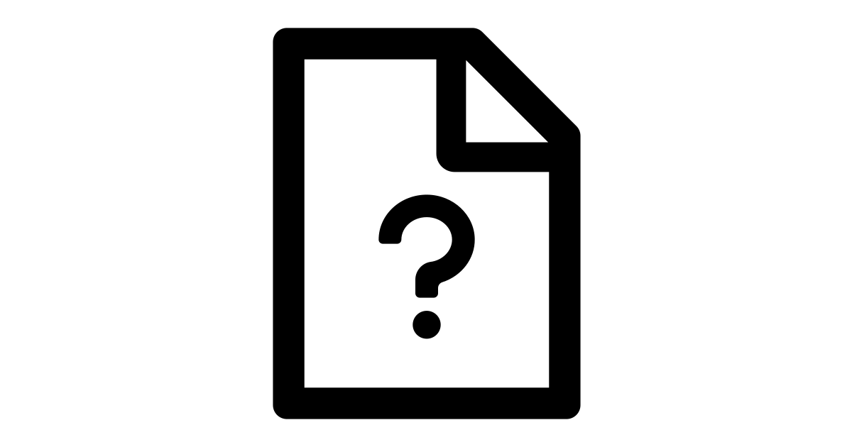 File unknown free vector icon Iconbolt