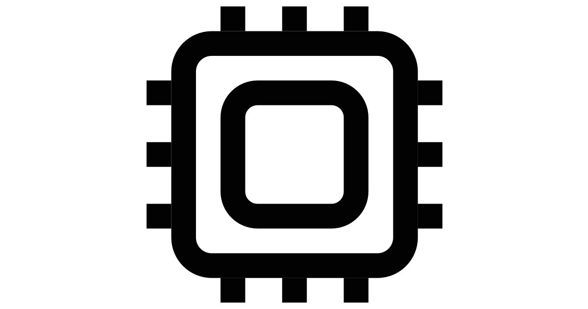 Computer chip free vector icon Iconbolt