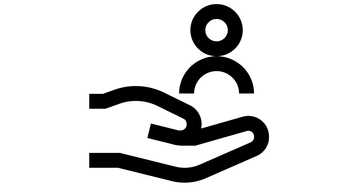 Gestures accounts hand gesture person user account care personal free ...