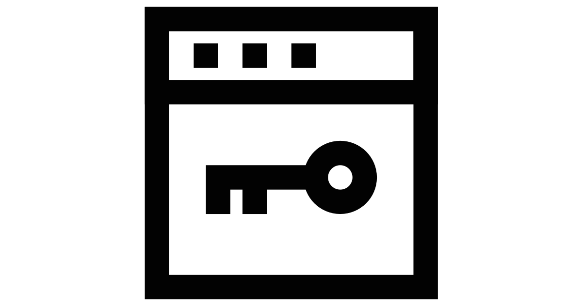 Key website free vector icon - Iconbolt
