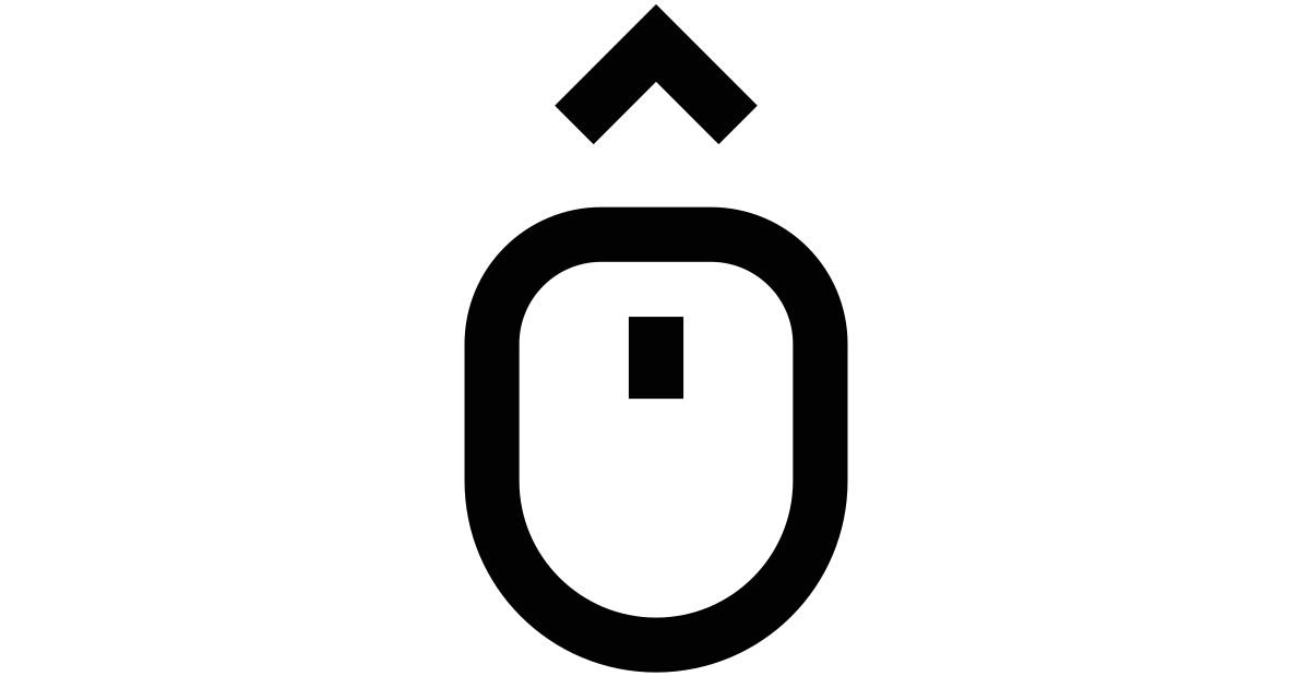 Mouse pointer up free vector icon - Iconbolt