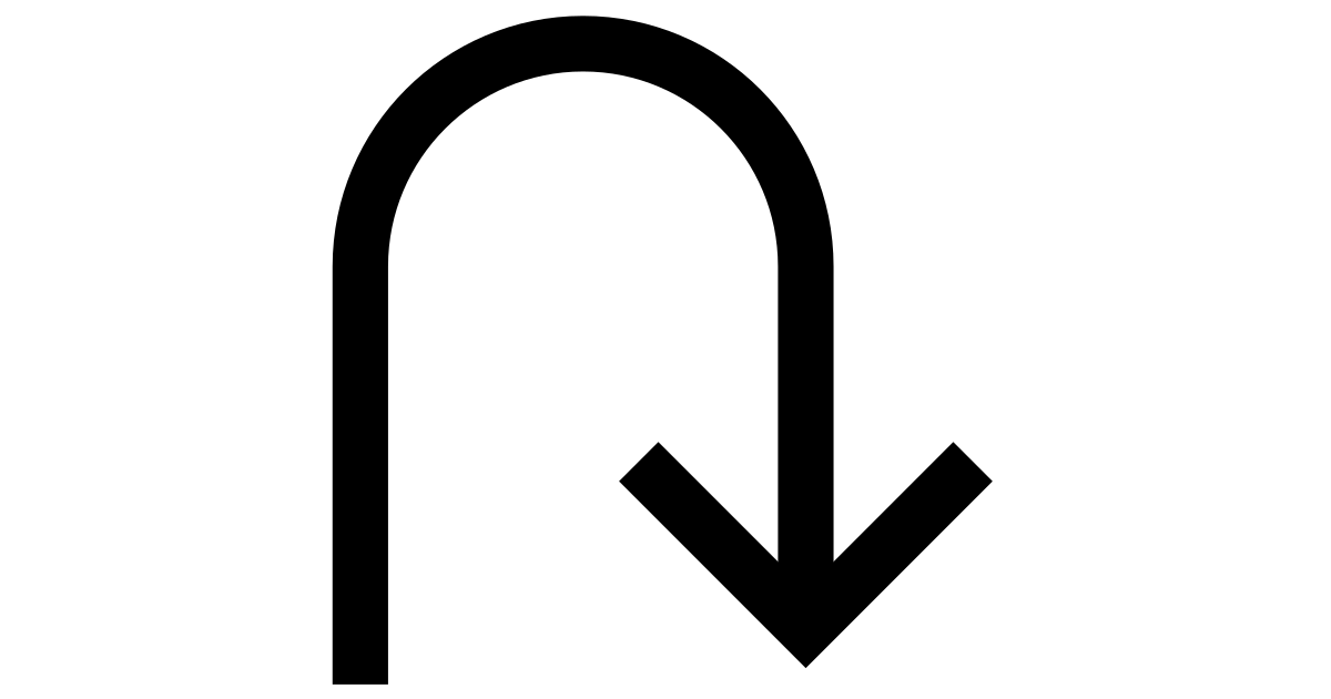 Navigation move movement arrow direction pointer navigate turn return ...
