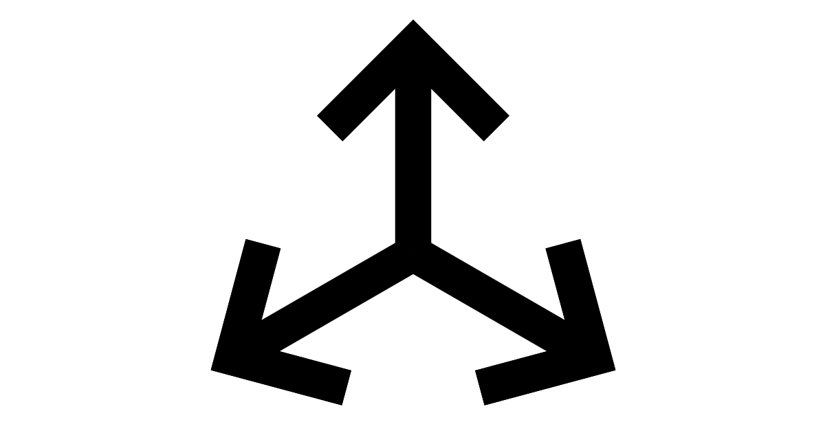 Navigation move movement arrow direction pointer three split free ...