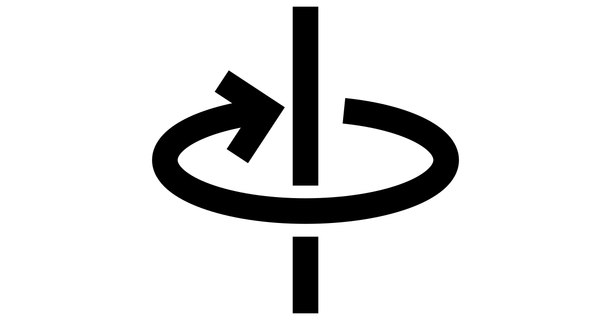 Navigation movement move arrow direction pointer rotating line 360 vertical free vector icon