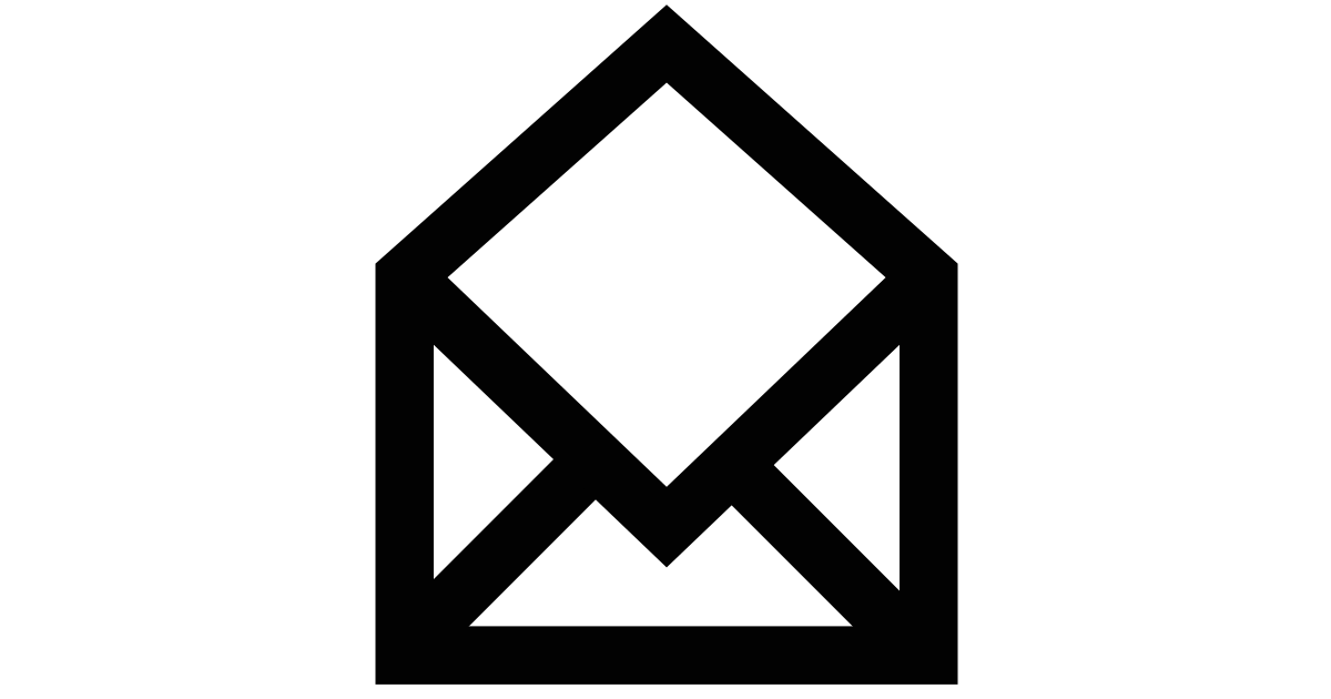 Open envelope free vector icon Iconbolt