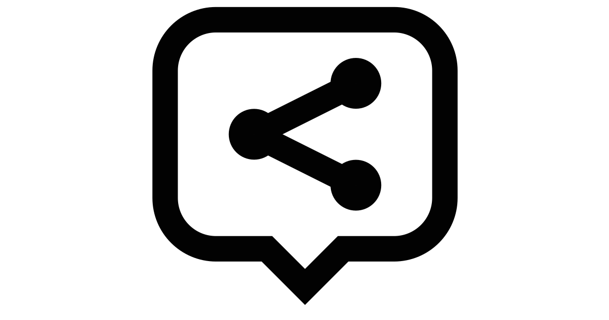Share chat free vector icon Iconbolt