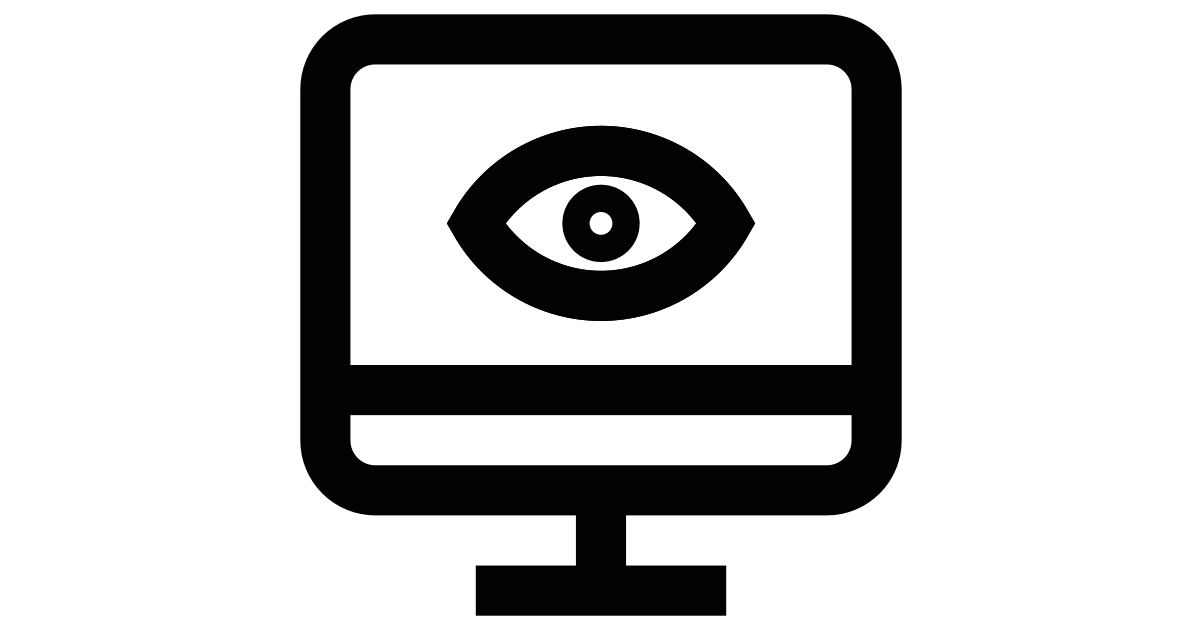 View monitor free vector icon - Iconbolt