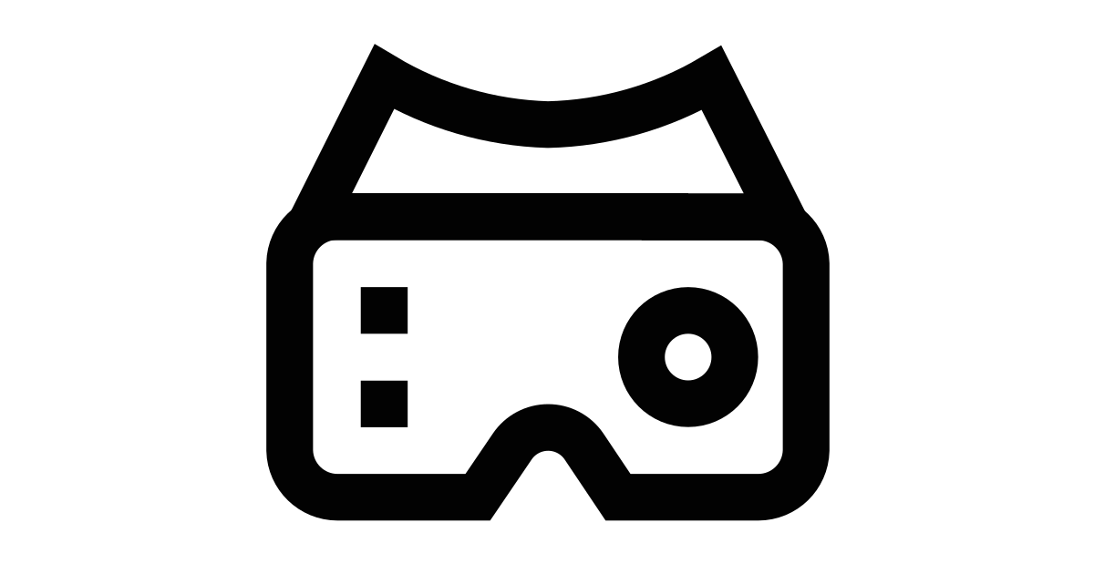 Virtual vr glasses free vector icon Iconbolt