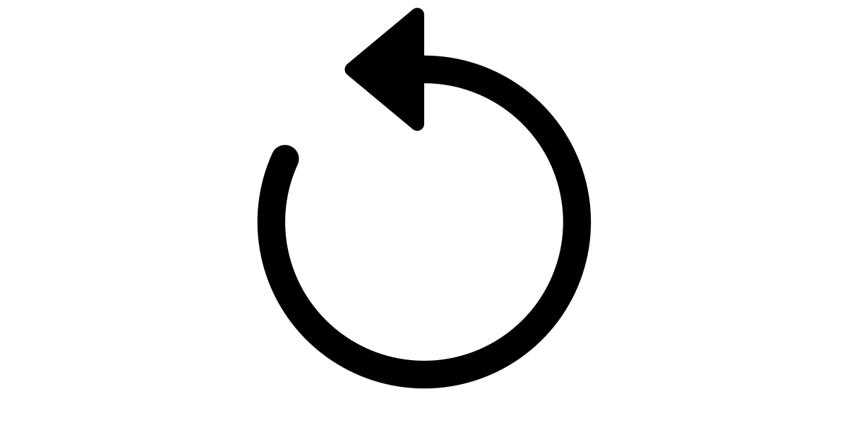 Arrow counterclockwise free vector icon Iconbolt