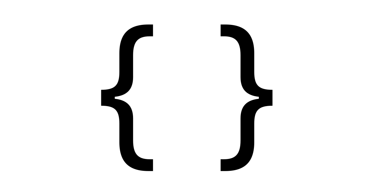 Braces free vector icon - Iconbolt