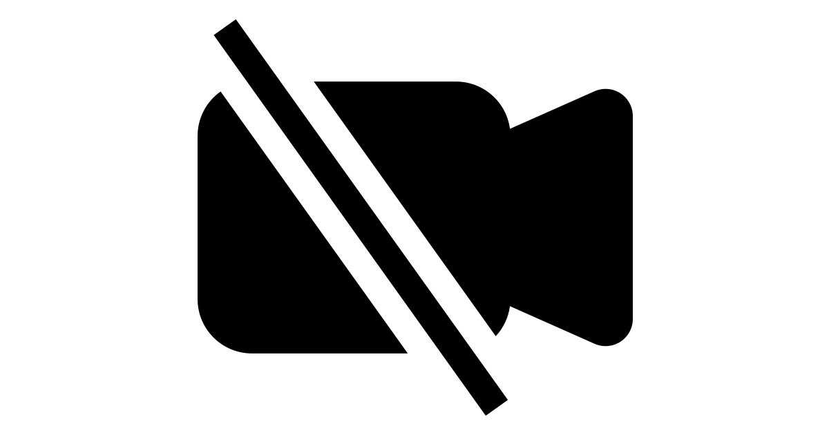 Camera video off fill free vector icon Iconbolt