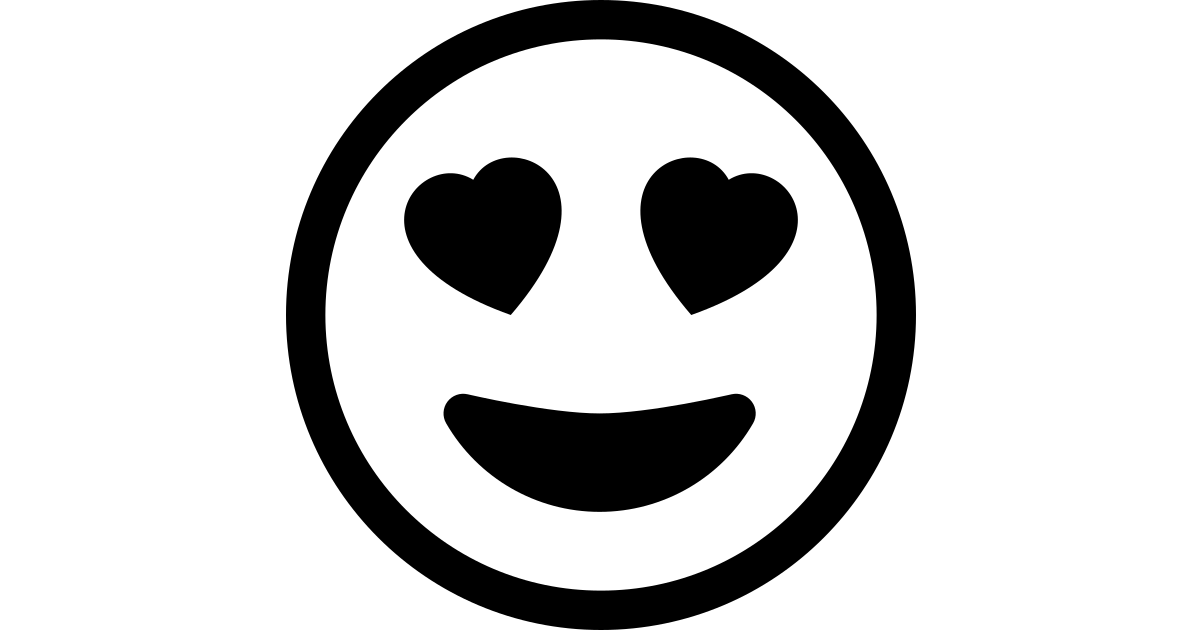 Emoji heart eyes free vector icon Iconbolt