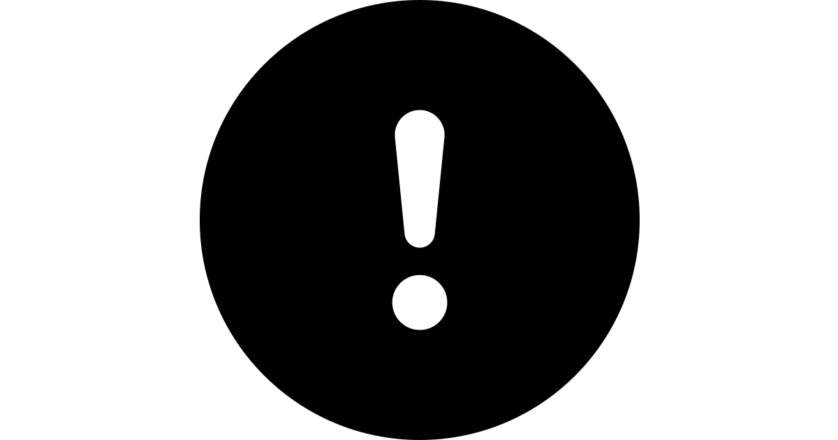 Exclamation circle fill free vector icon Iconbolt