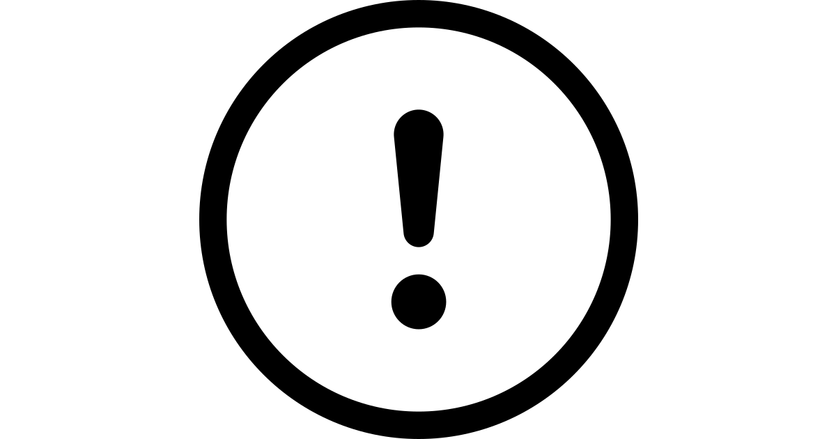 Exclamation circle free vector icon Iconbolt