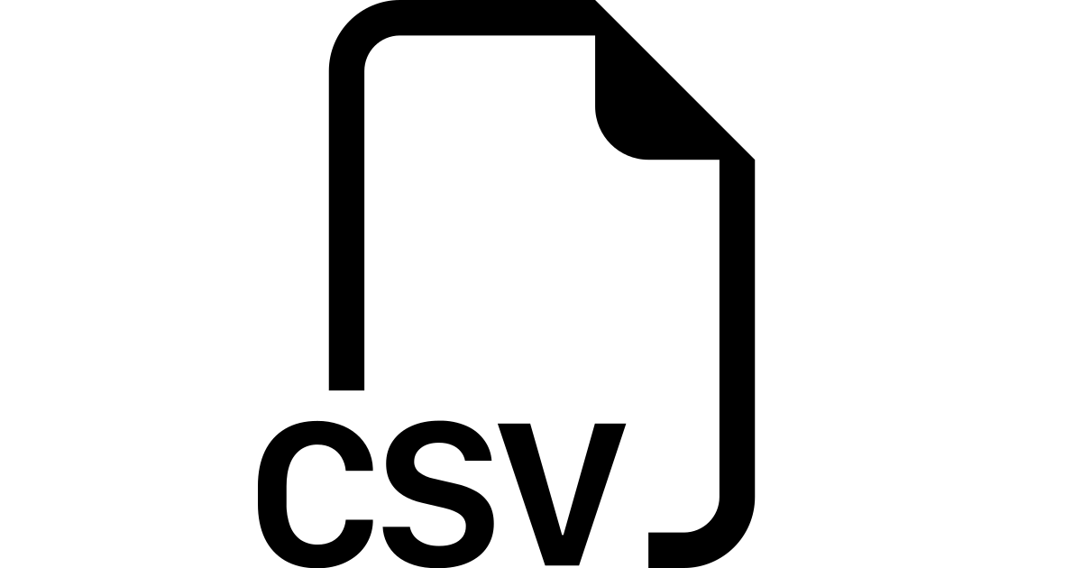 Filetype csv free vector icon Iconbolt