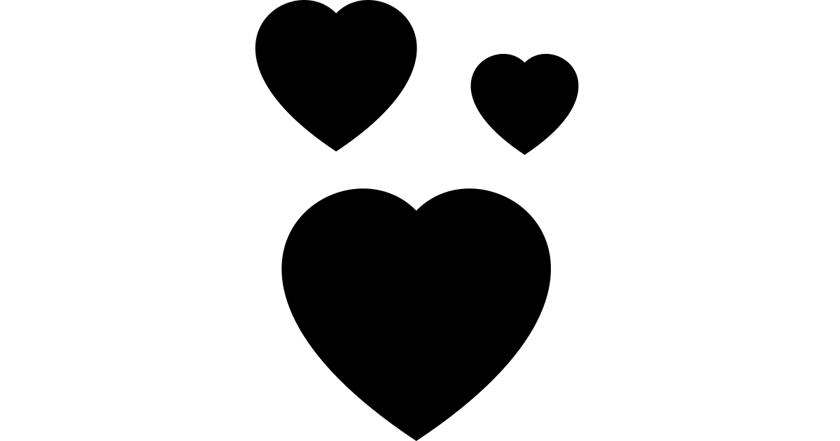 Hearts free vector icon Iconbolt