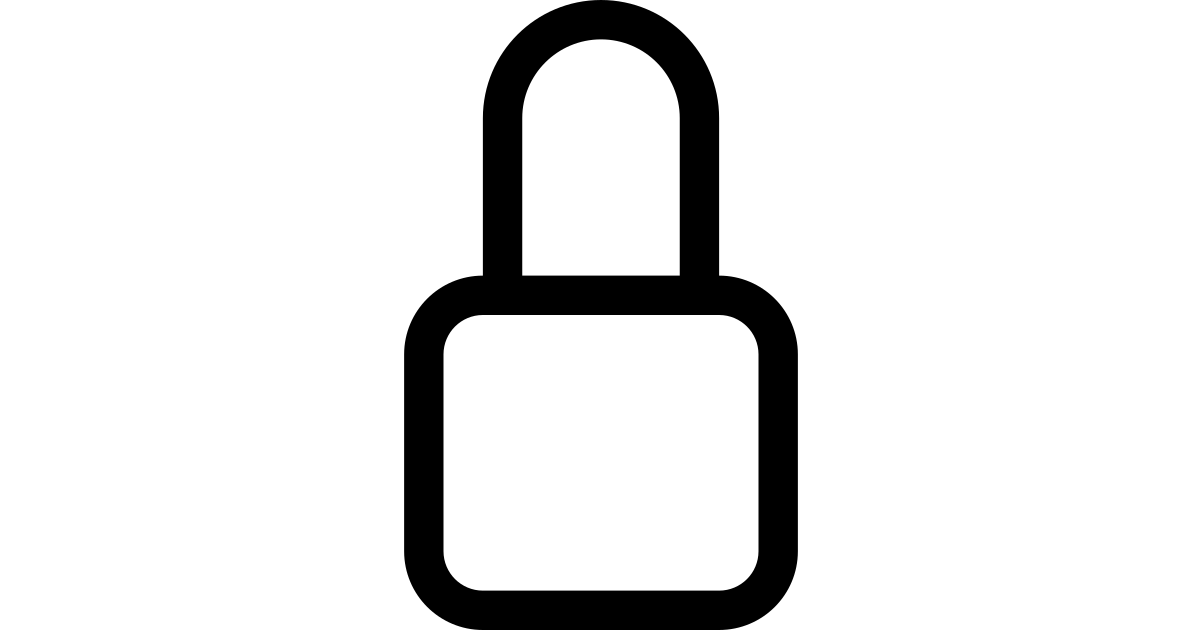 Lock free vector icon Iconbolt