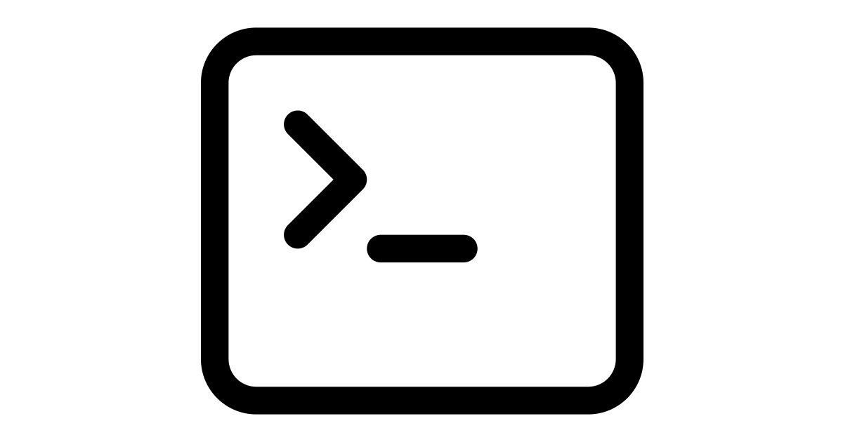 Terminal free vector icon Iconbolt