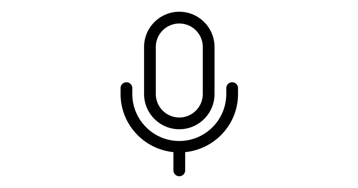 Mic free vector icon - Iconbolt