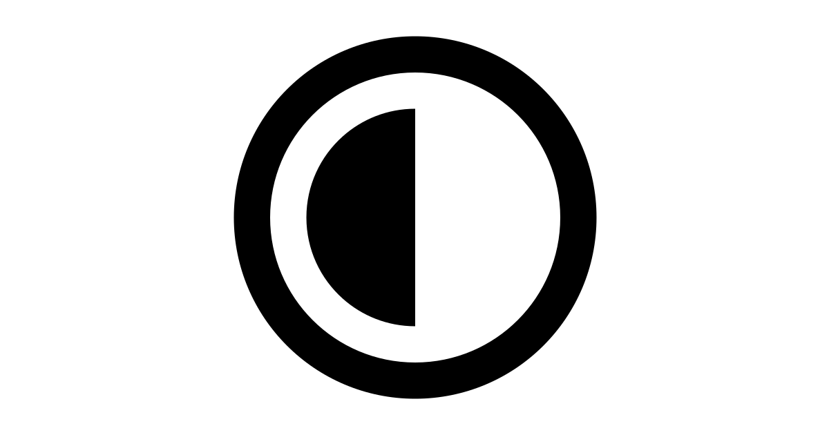 Edit contrast free vector icon - Iconbolt