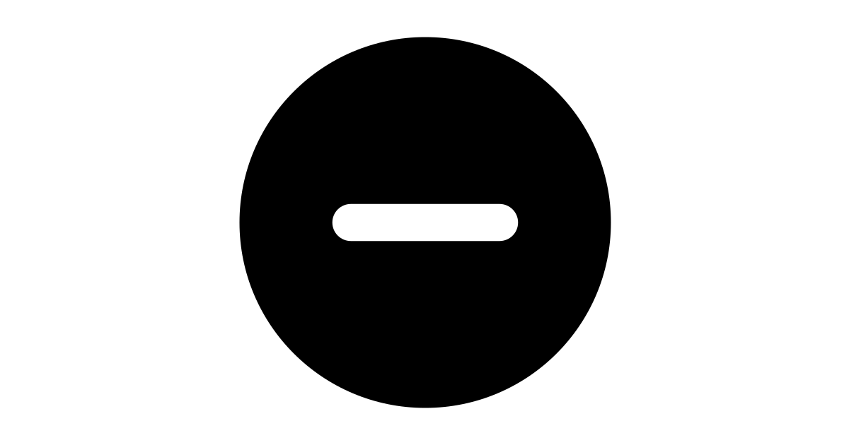 Minus circle free vector icon - Iconbolt