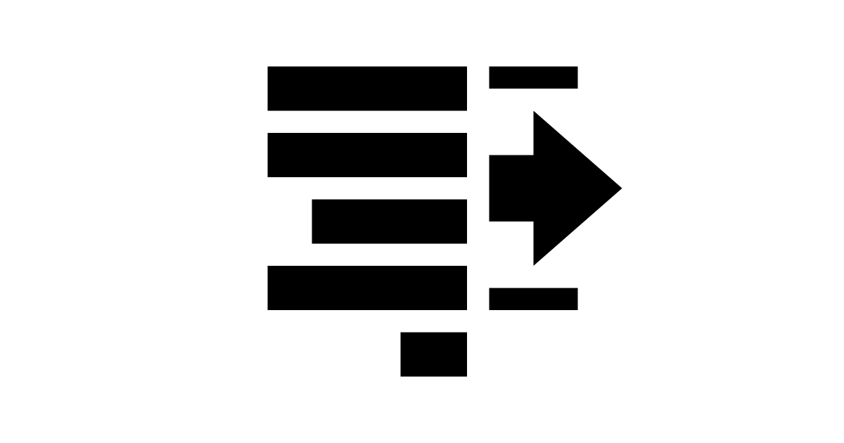 Editor indent free vector icon - Iconbolt