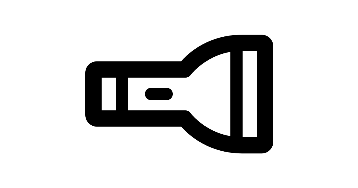 Flashlight free vector icon Iconbolt