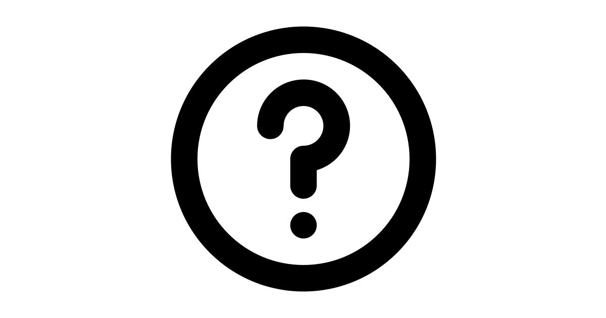 Question mark circle free vector icon Iconbolt