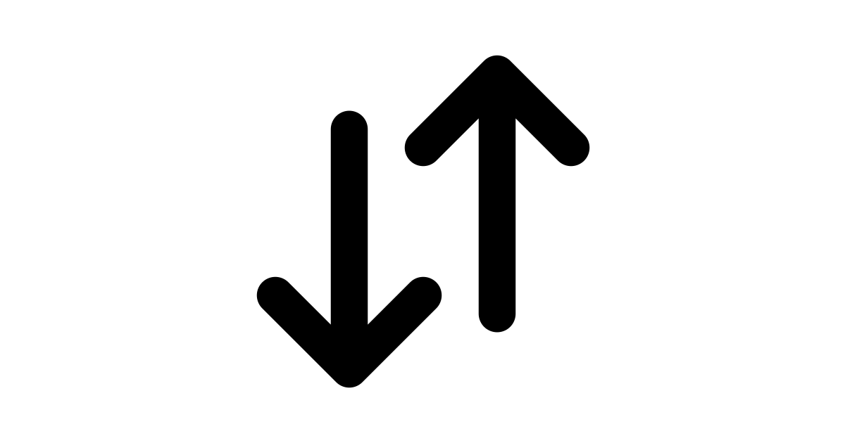 Arrow up down free vector icon - Iconbolt
