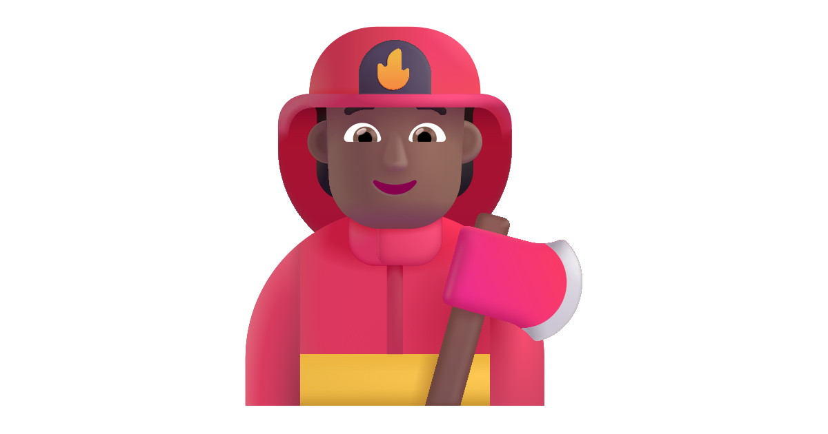 Firefighter medium dark free vector icon - Iconbolt