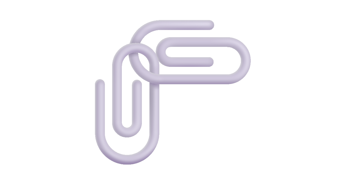 Linked paperclips free vector icon Iconbolt