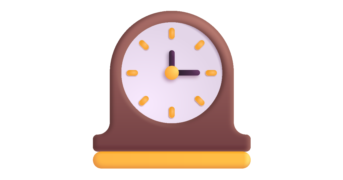 Mantelpiece clock free vector icon Iconbolt