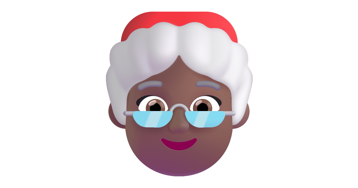 Mrs claus medium dark free vector icon - Iconbolt