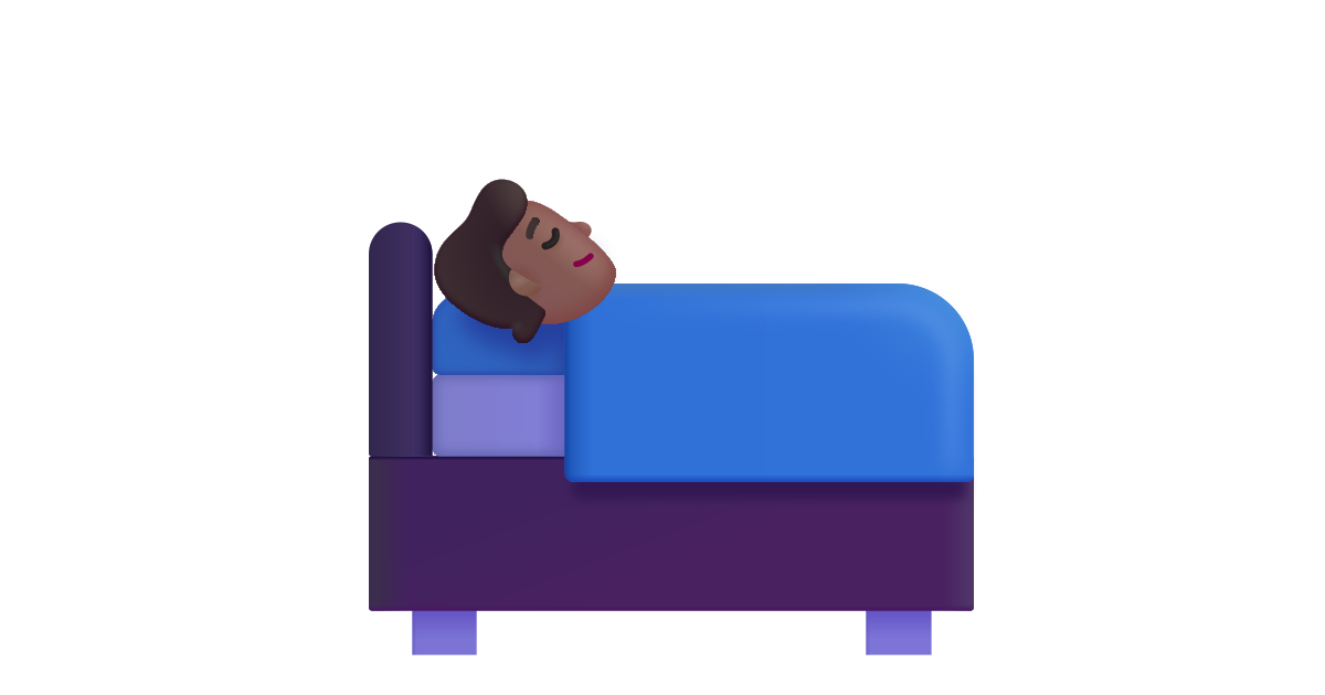 Person in bed medium dark free vector icon Iconbolt