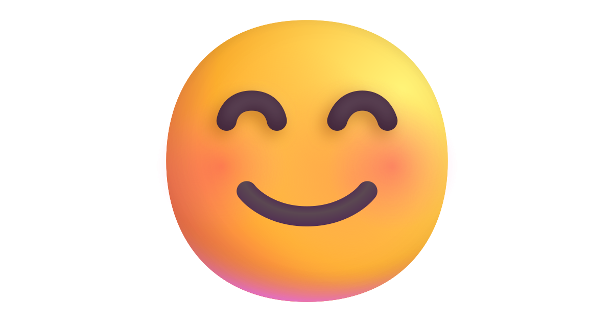 Smiling face with smiling eyes free vector icon Iconbolt