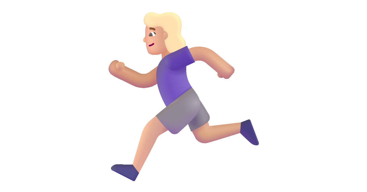 Woman running medium light free vector icon Iconbolt