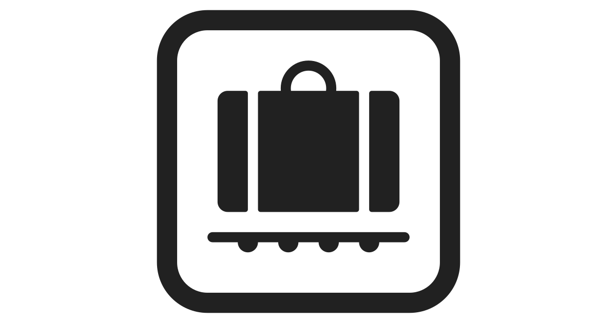 Baggage claim free vector icon Iconbolt