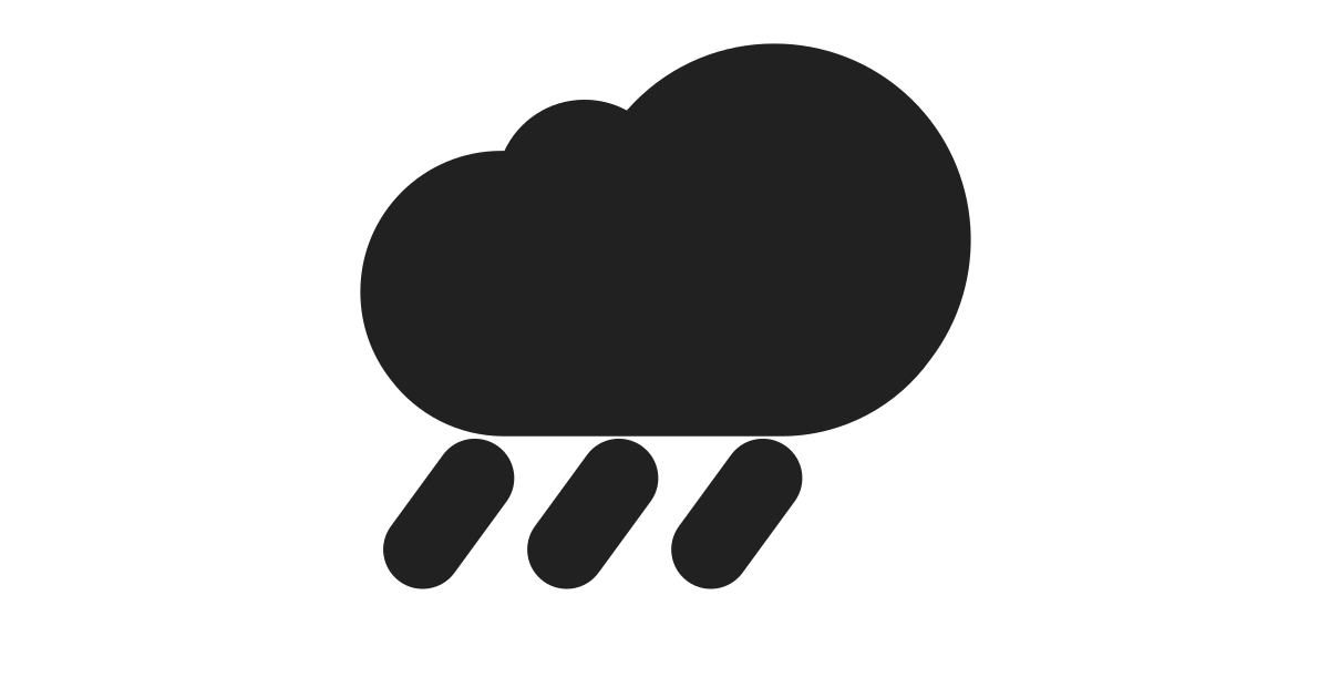 Cloud with rain free vector icon Iconbolt