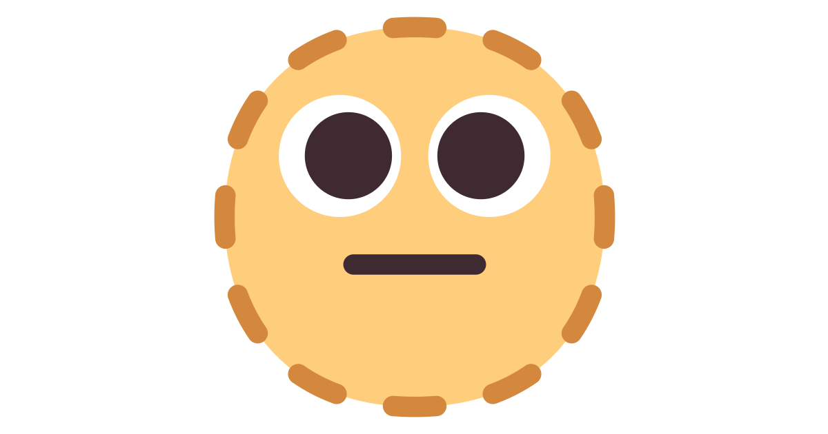 Dotted line face free vector icon Iconbolt