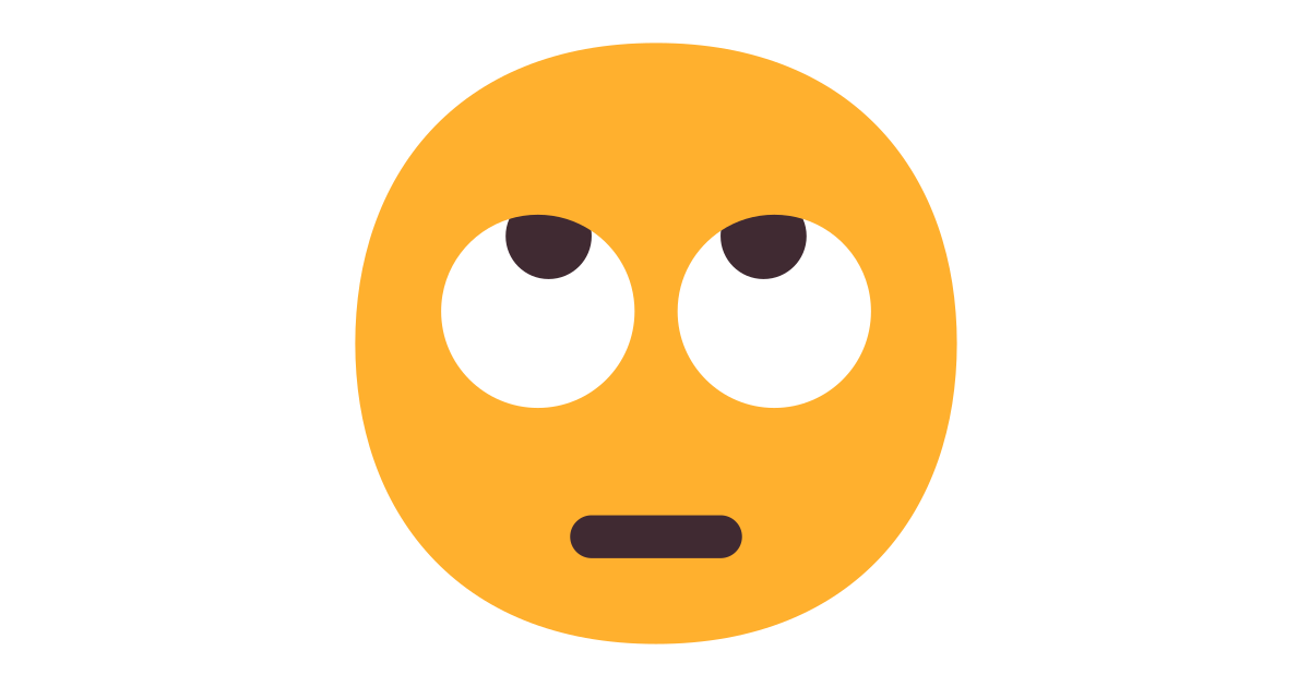 Face with rolling eyes free vector icon Iconbolt