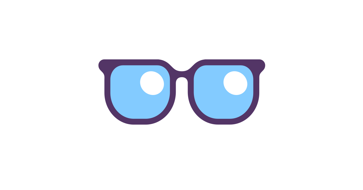Glasses free vector icon Iconbolt