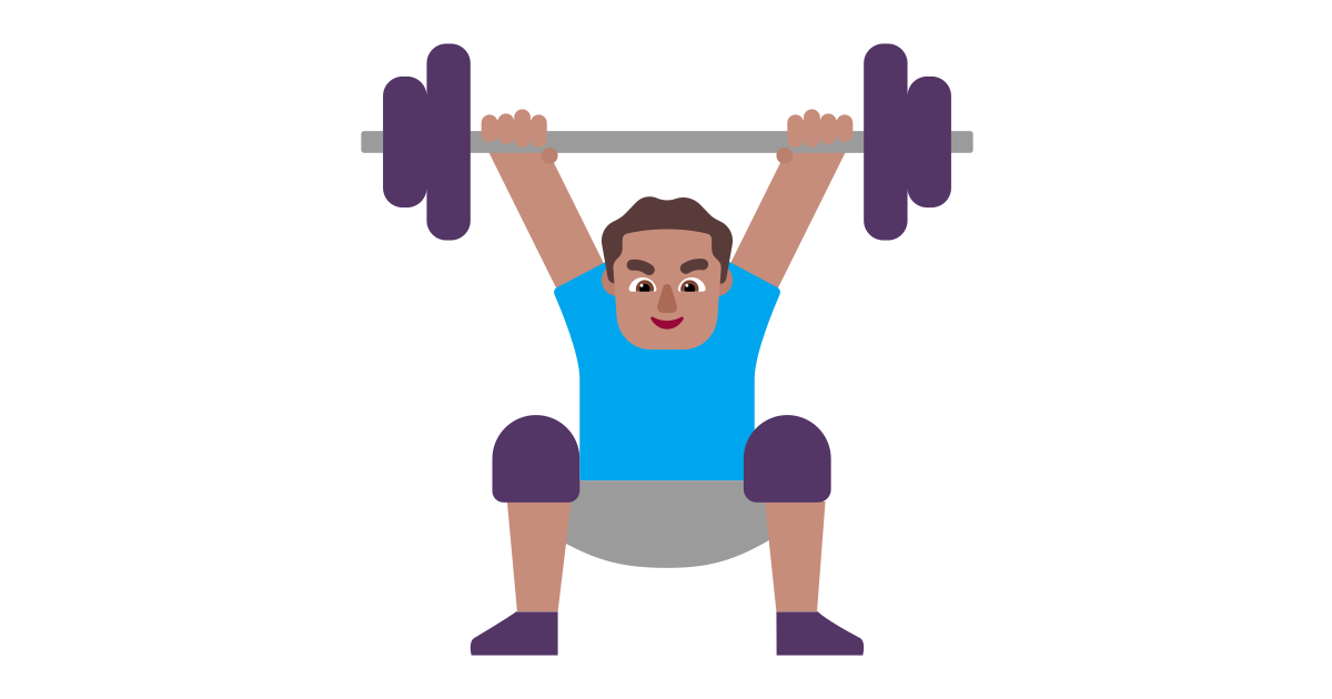 Man lifting weights medium free vector icon - Iconbolt