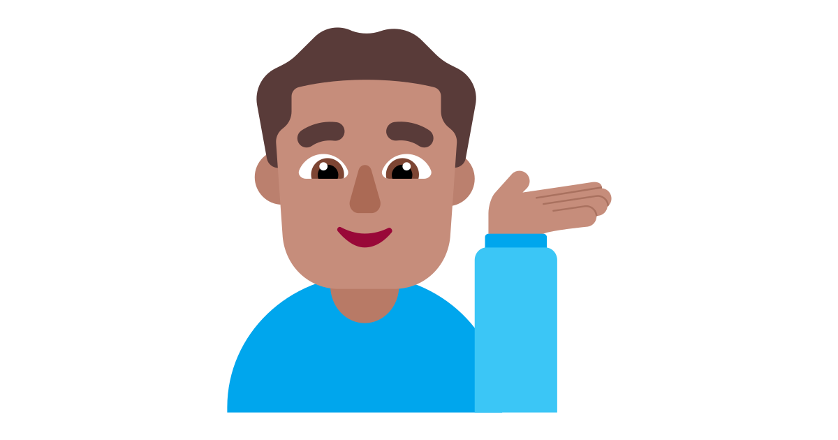 Man tipping hand medium free vector icon Iconbolt