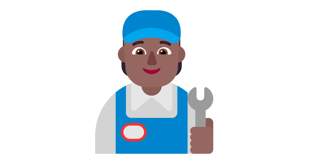 Mechanic medium dark free vector icon - Iconbolt