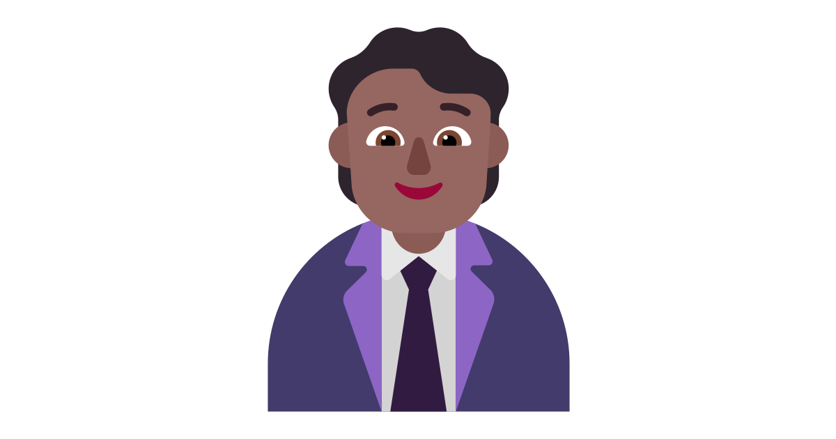 Office worker medium dark free vector icon - Iconbolt
