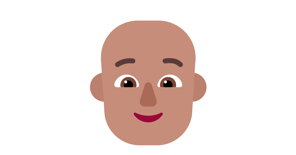 Person bald medium free vector icon - Iconbolt