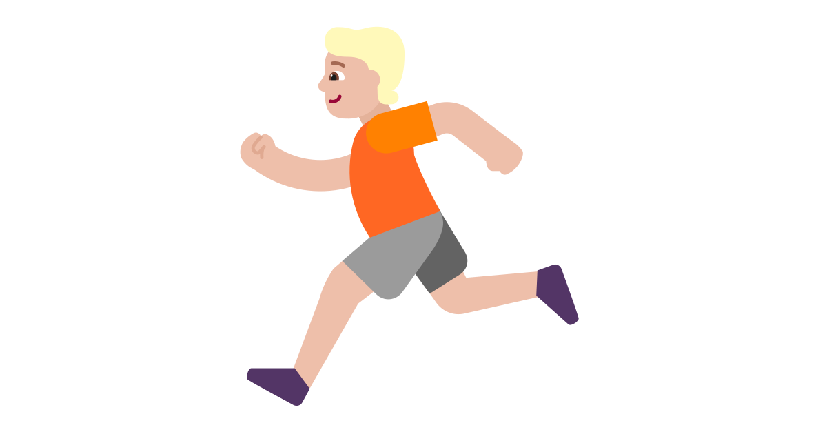 Person running medium light free vector icon iconbolt