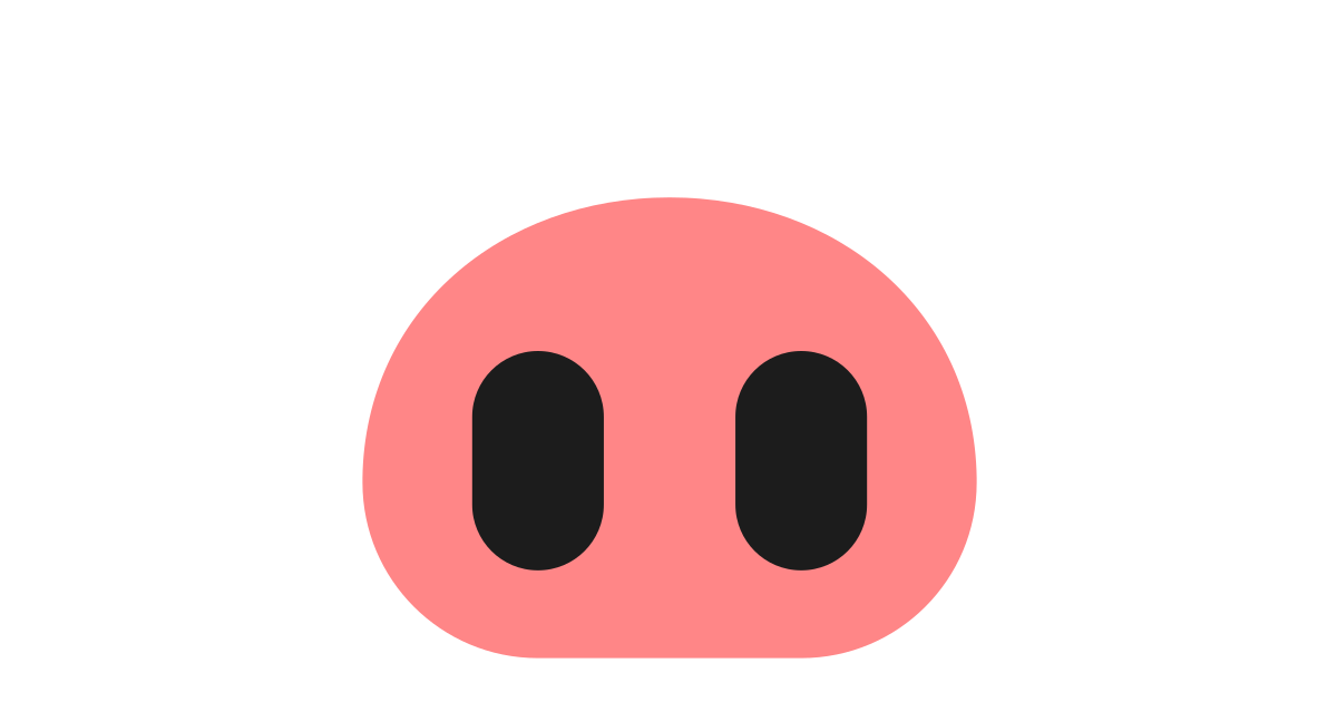 Pig nose free vector icon Iconbolt