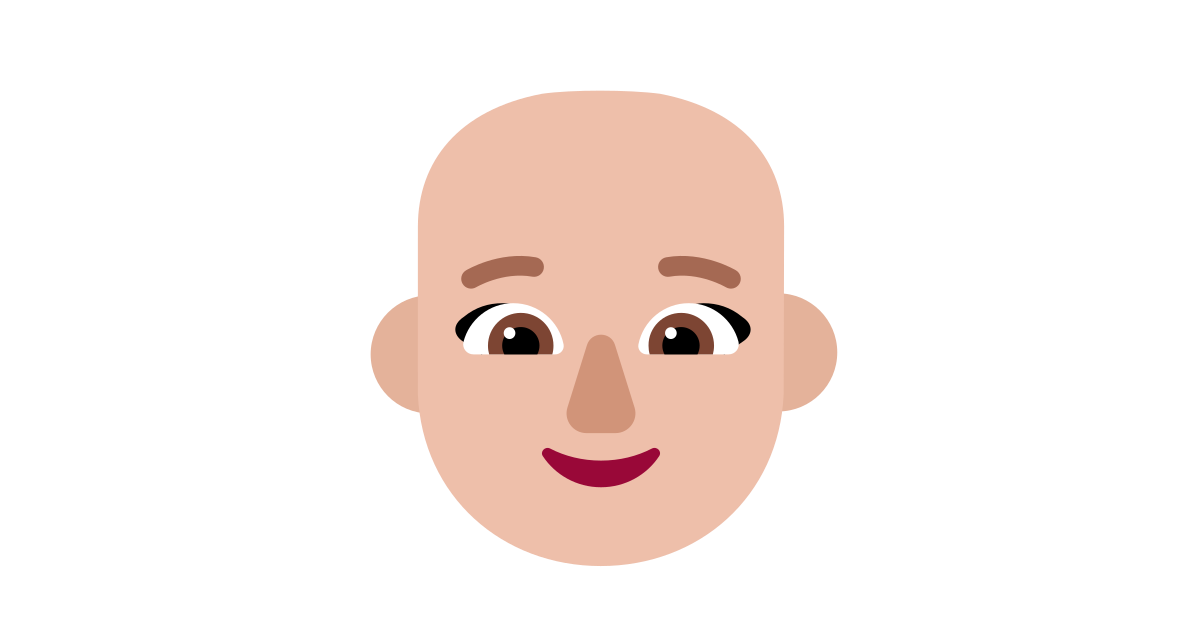 Woman bald medium light free vector icon - Iconbolt